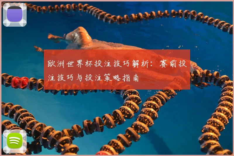 欧洲世界杯投注技巧解析：赛前投注技巧与投注策略指南