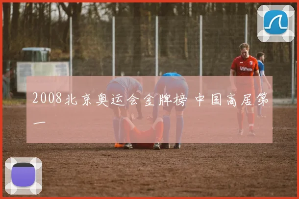 2008北京奥运会金牌榜 中国高居第一